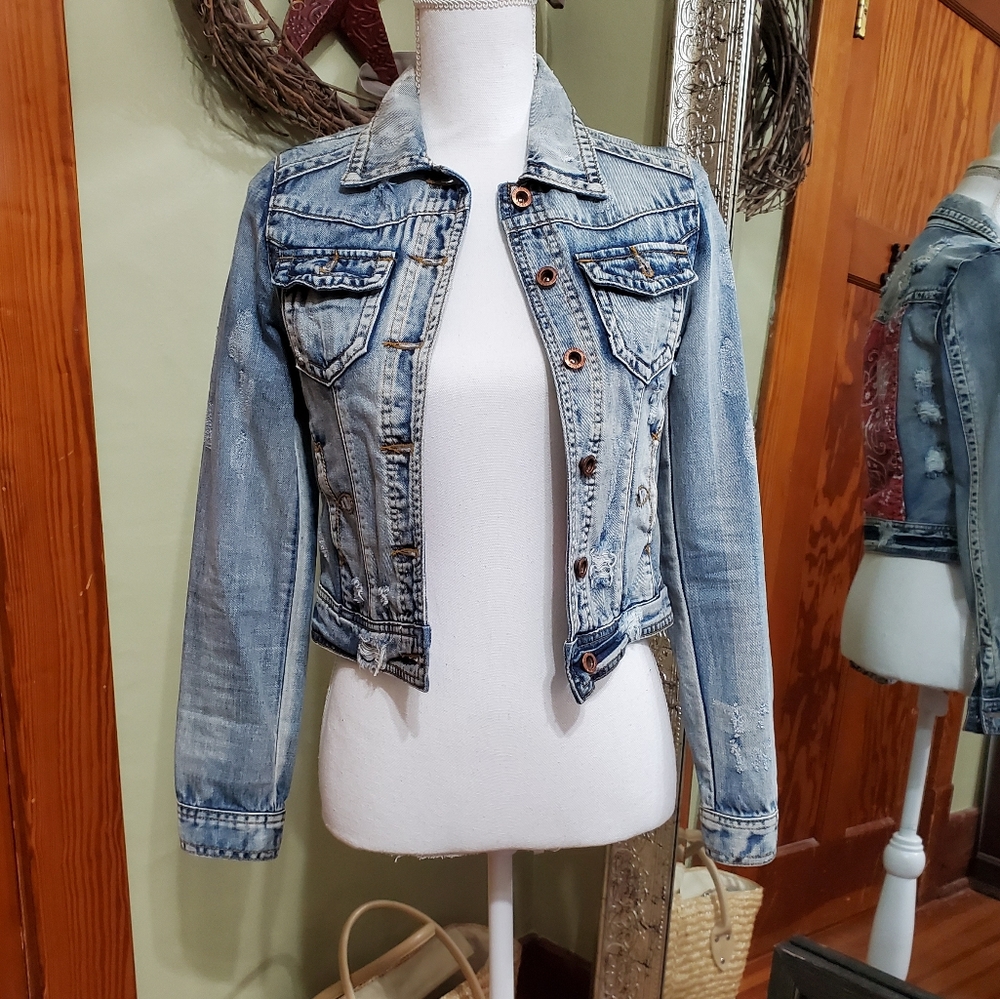 White Crow Jean Jacket